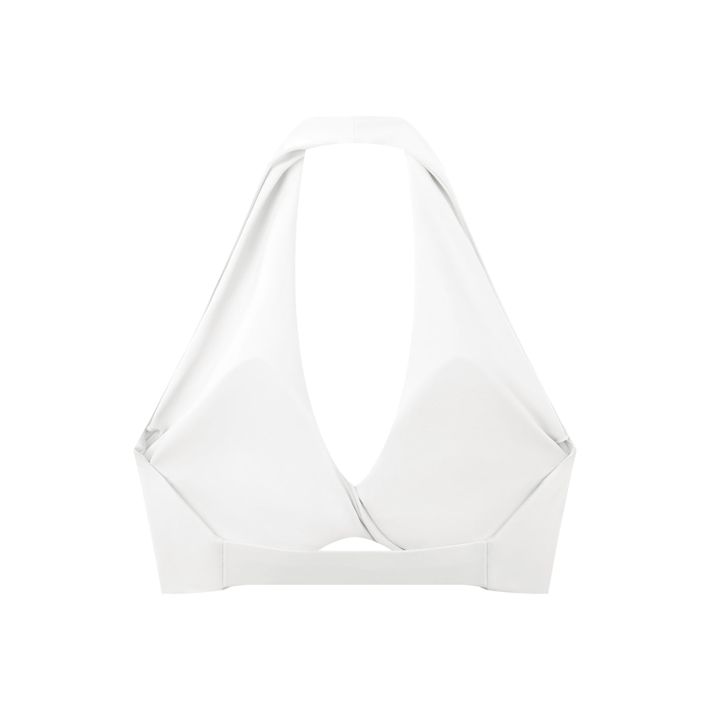 Women's Pleated Halter Sports Bra