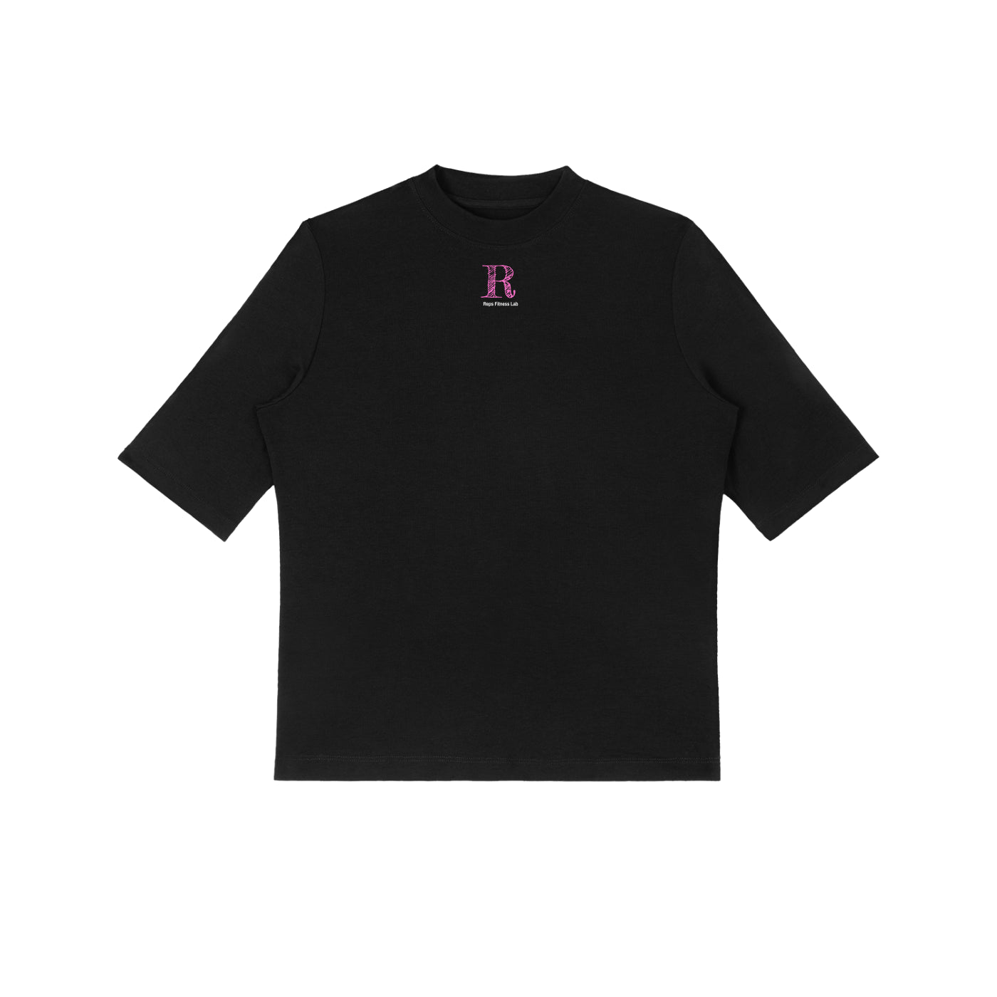 Muscle Mommy Mock Neck Short Sleeve T-Shirt