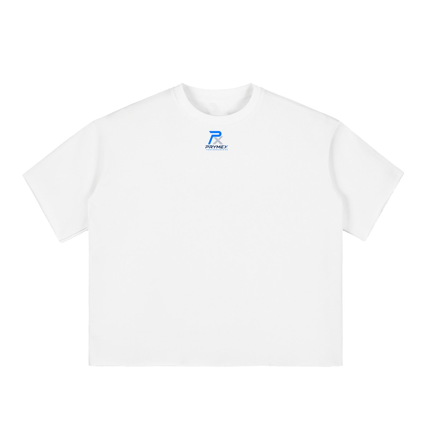 Boxy Half-Sleeve Raw-Edge T-Shirt