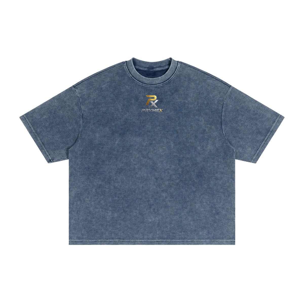 Textured Waffle Washed Boxy T-Shirt