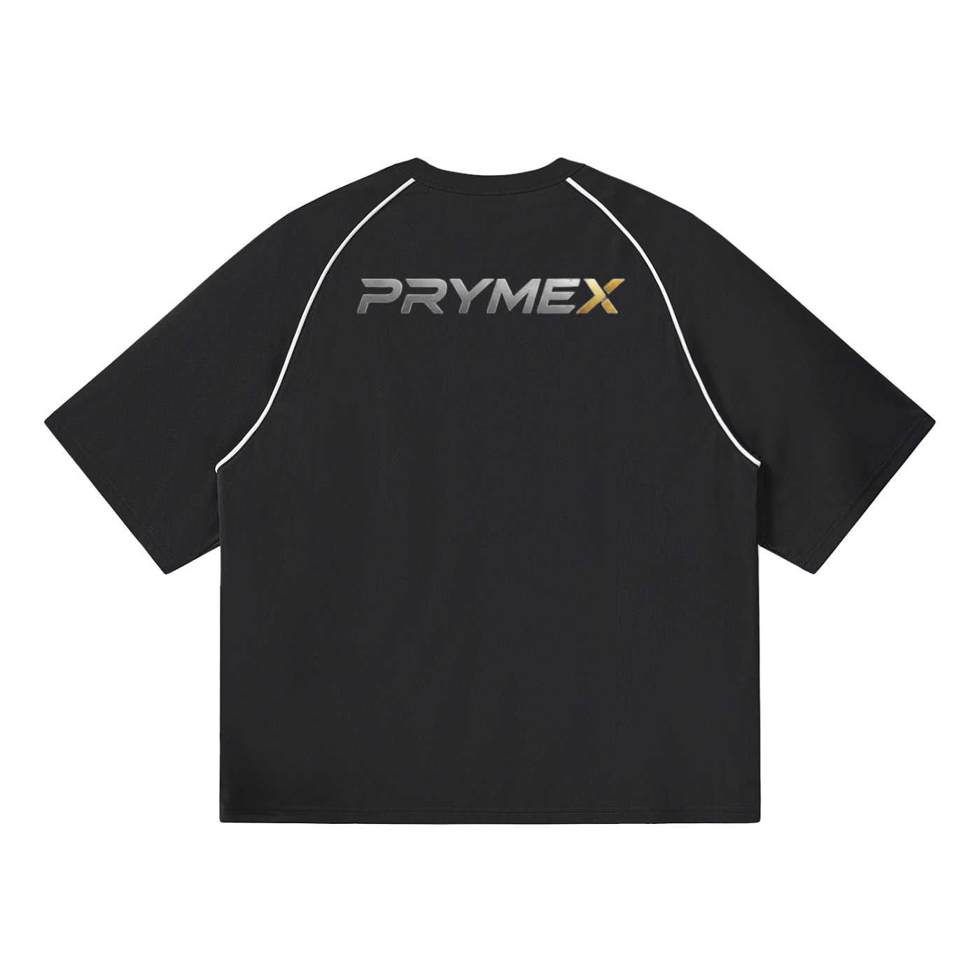 Contrast Piping Panel Raglan T-Shirt