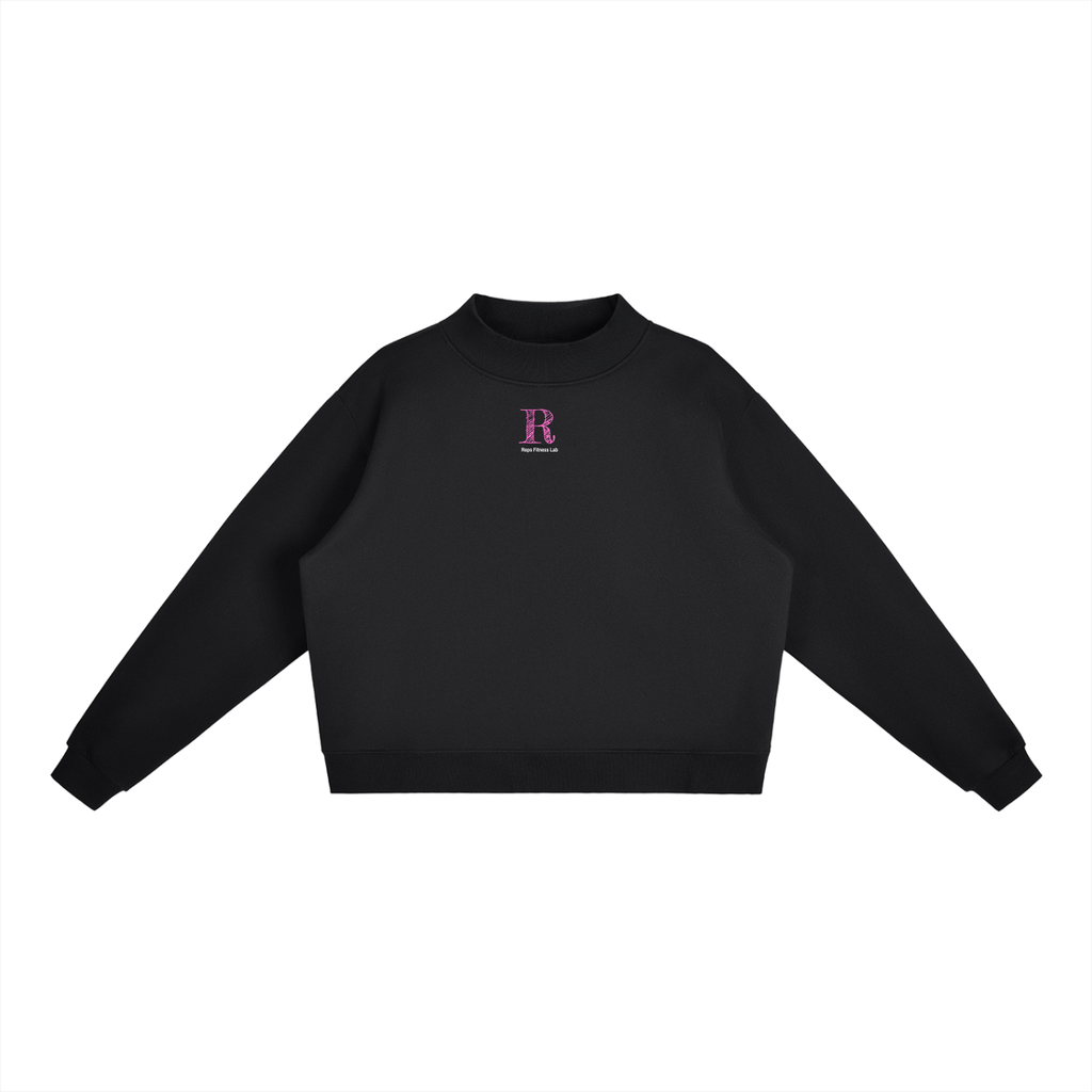 Women Mock-Neck Crew Sweatshirt