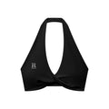Women's Pleated Halter Sports Bra