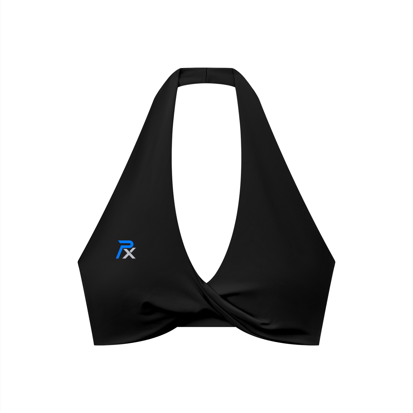 Women's Pleated Halter Sports Bra