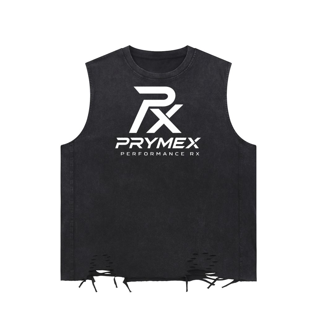 Snow Washed Raw-Hem Tank Top