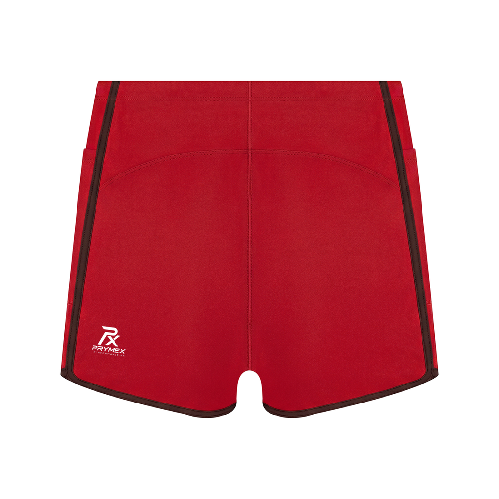 Women's High Rise Color Block Yoga Shorts