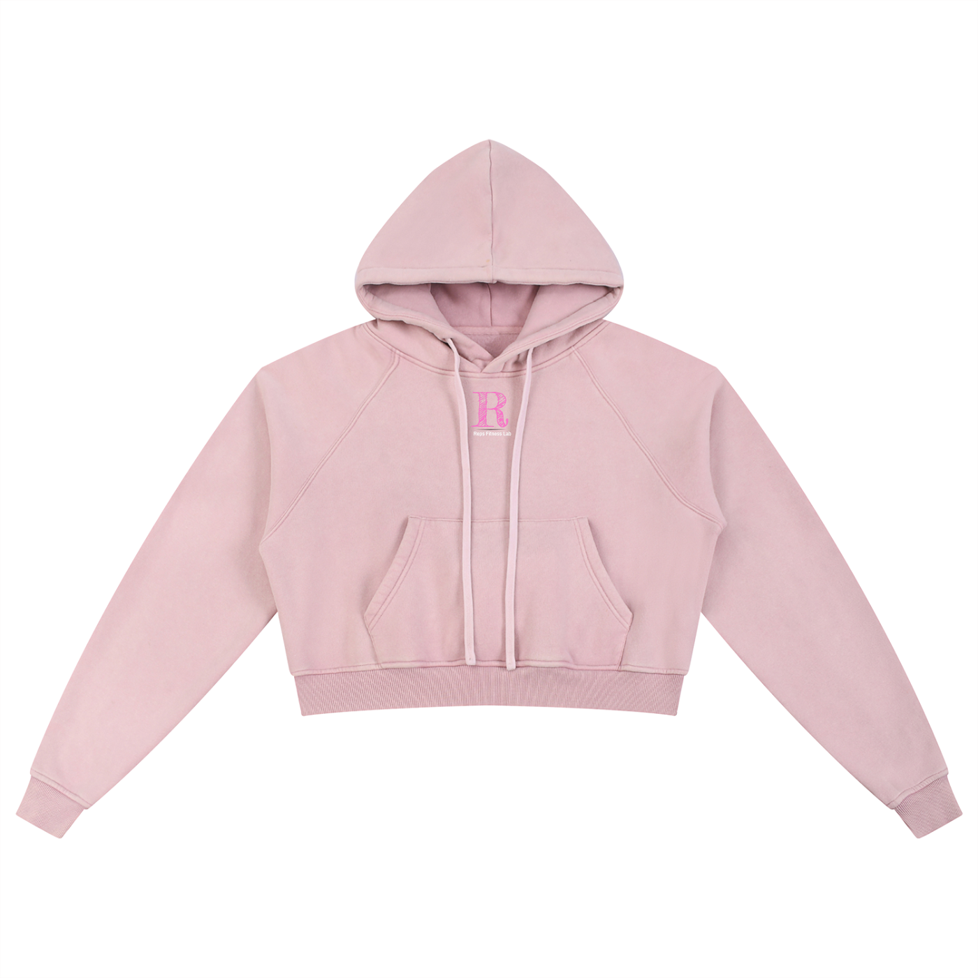 Women Cropped Snow Washed Cropped Hoodie