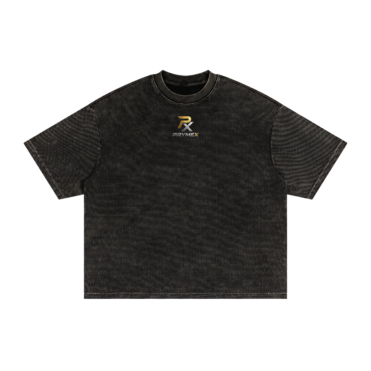 Textured Waffle Washed Boxy T-Shirt