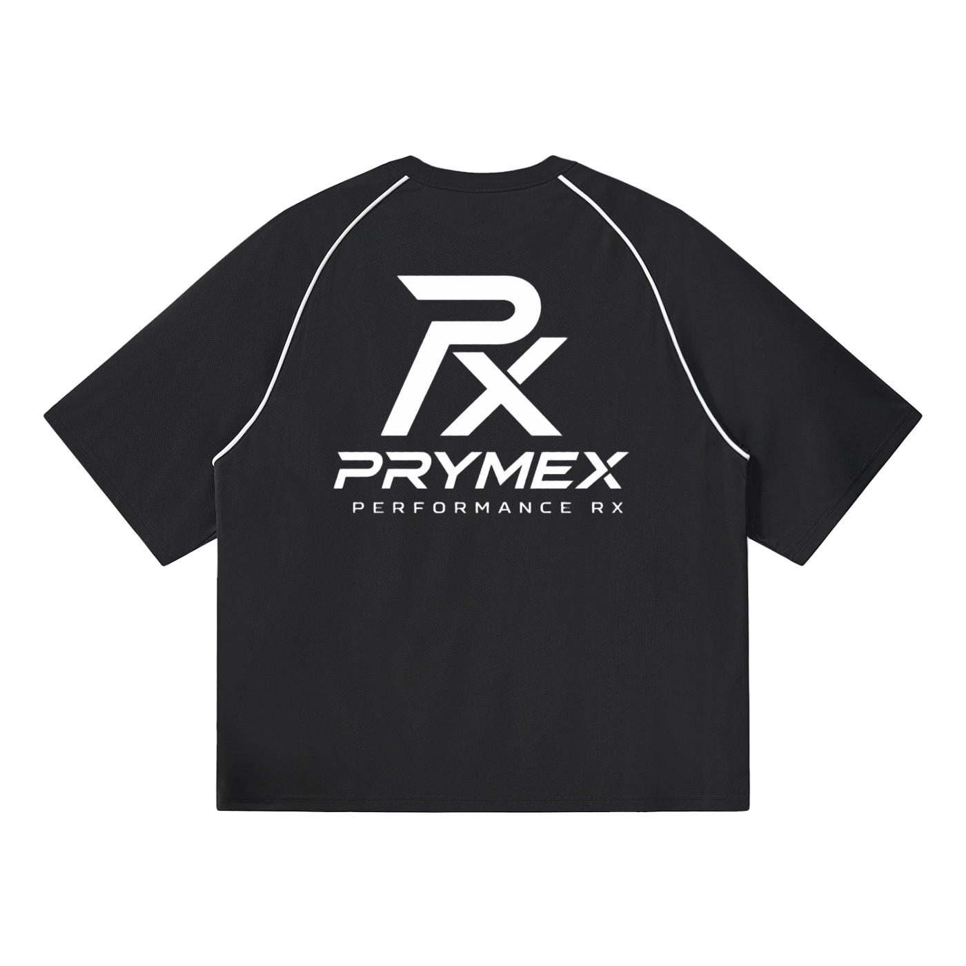 Contrast Piping Panel Raglan T-Shirt