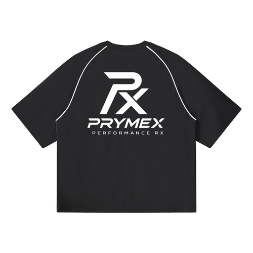 Contrast Piping Panel Raglan T-Shirt