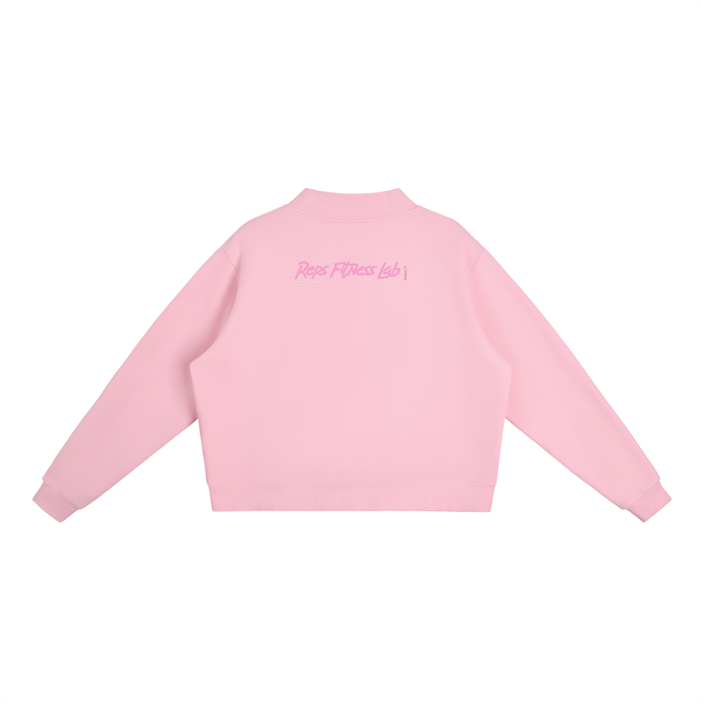 Women Mock-Neck Crew Sweatshirt