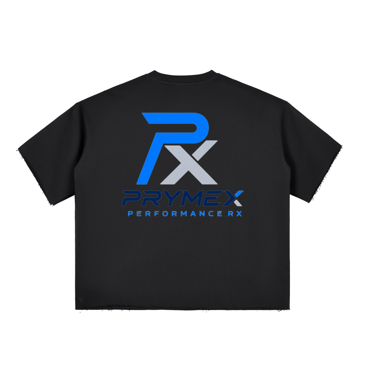 Boxy Half-Sleeve Raw-Edge T-Shirt