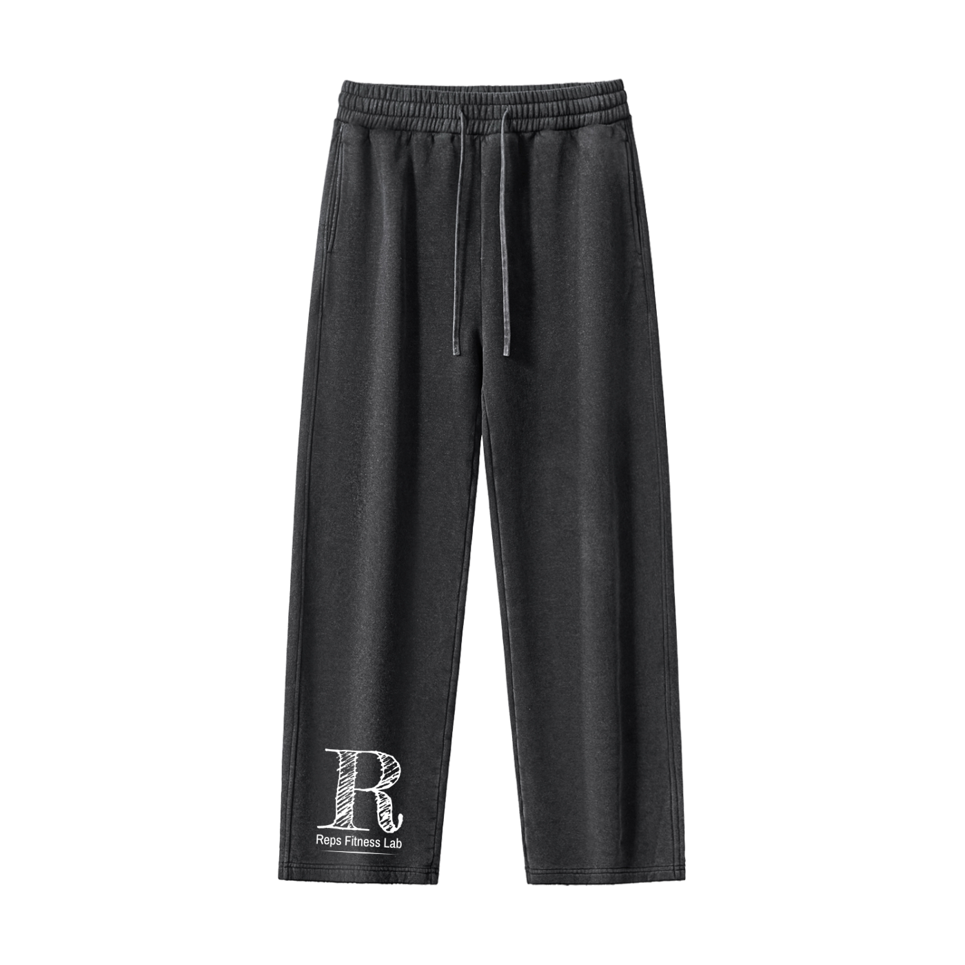 Frayed Enzyme Washed Fleece Sweatpants