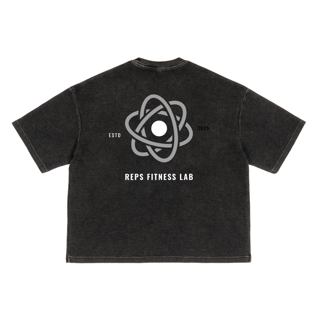 Reps Fitness Lab Textured Waffle Washed Boxy T-Shirt