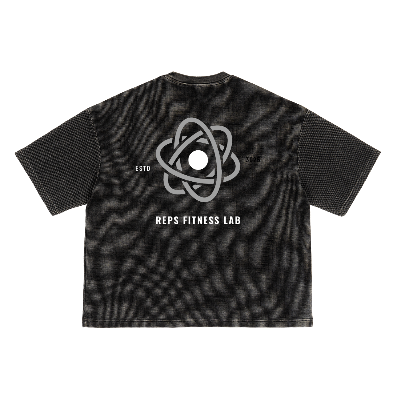 Reps Fitness Lab Textured Waffle Washed Boxy T-Shirt