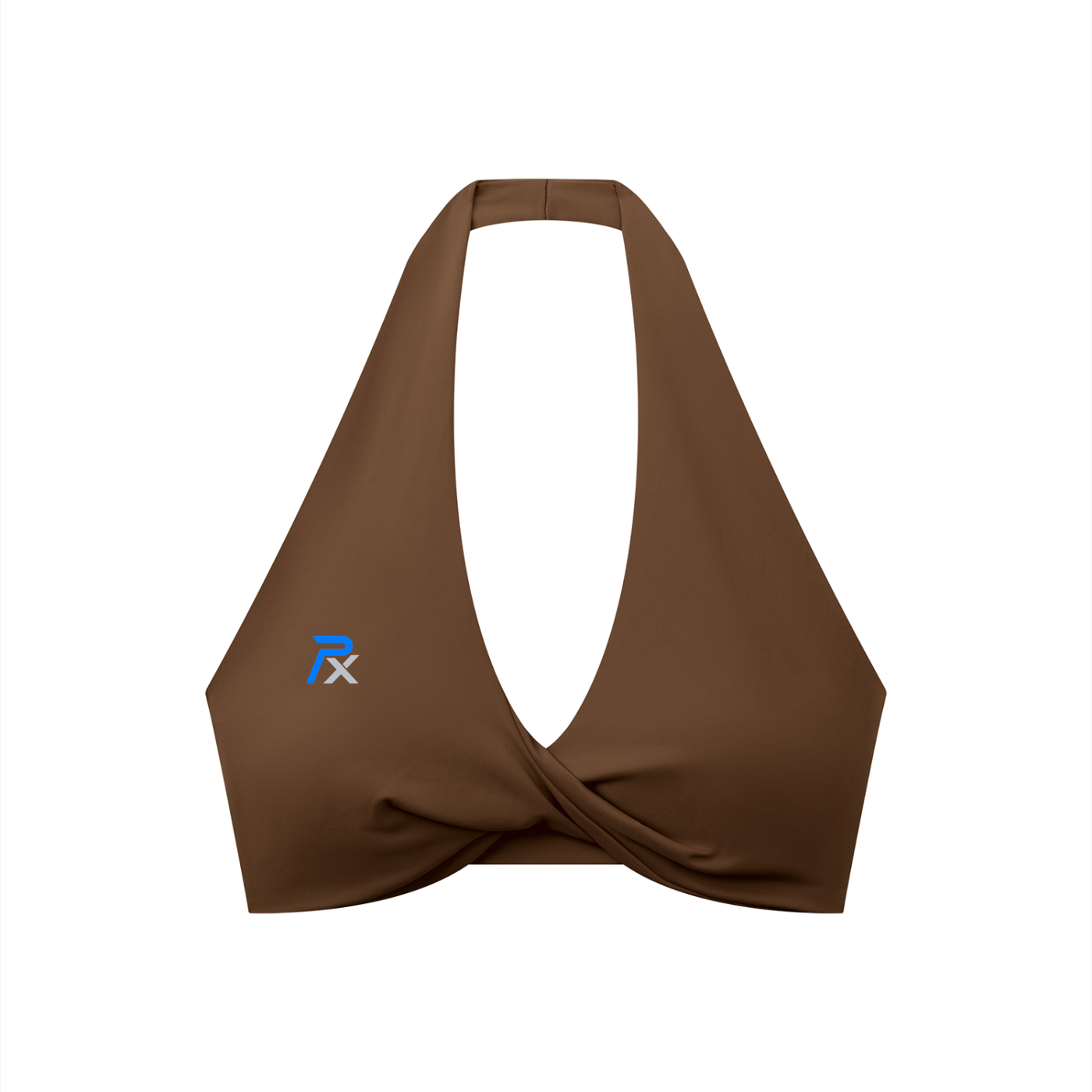 Women's Pleated Halter Sports Bra