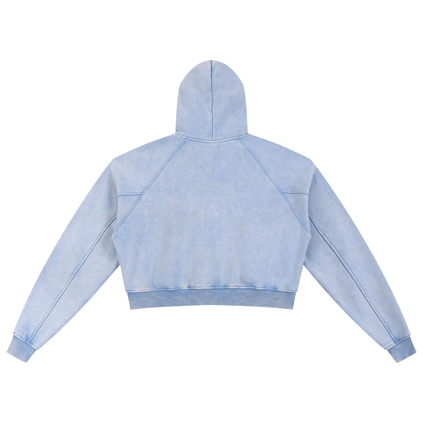 Women Cropped Snow Washed Cropped Hoodie