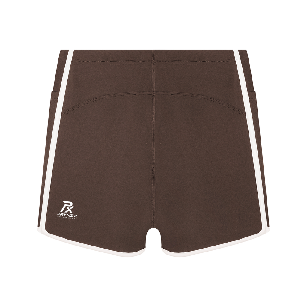 Women's High Rise Color Block Yoga Shorts