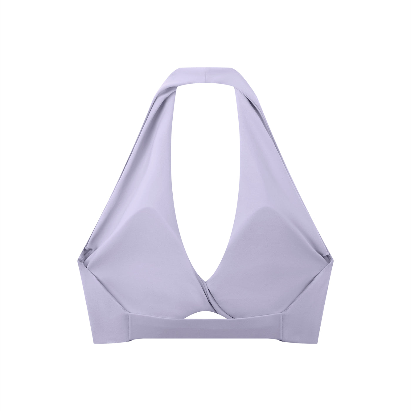 Women's Pleated Halter Sports Bra