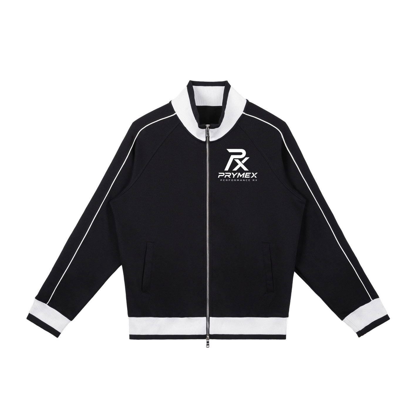Color Block Raglan Sleeve Zip Track Jacket