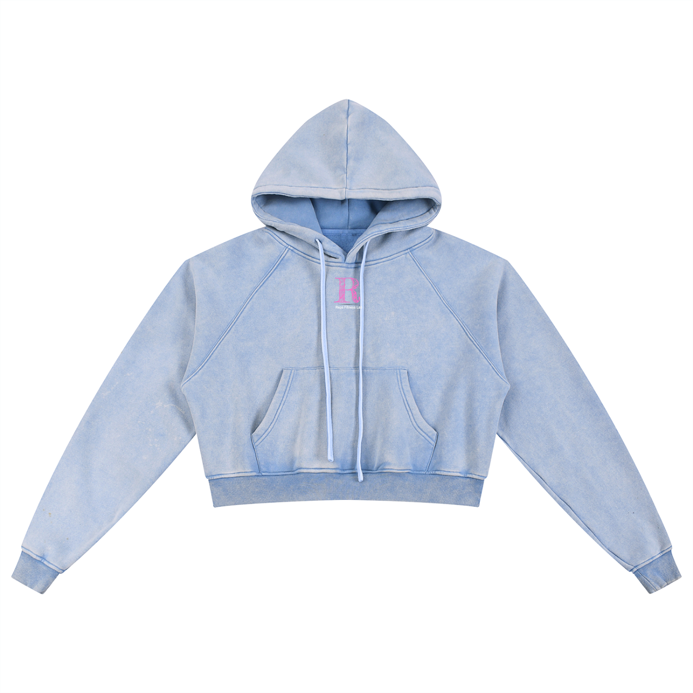 Women Cropped Snow Washed Cropped Hoodie