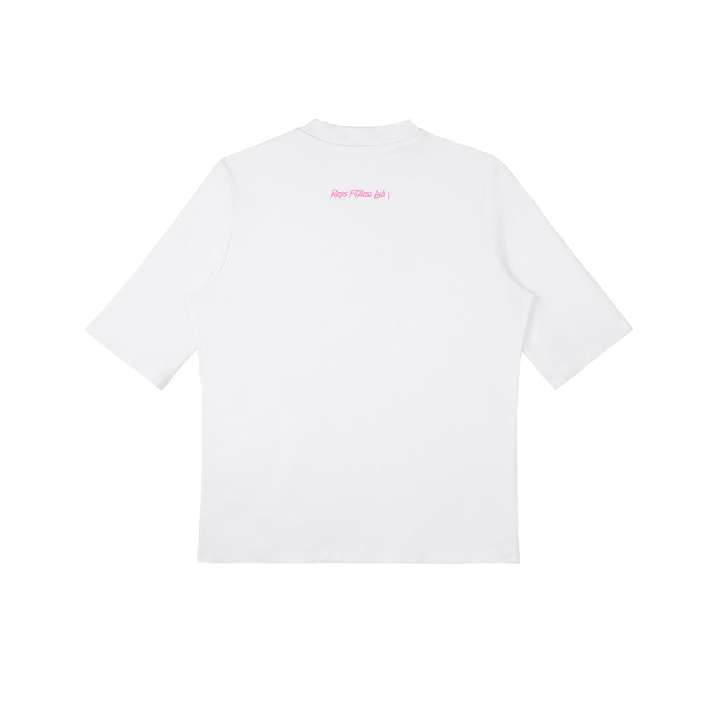 Muscle Mommy Mock Neck Short Sleeve T-Shirt