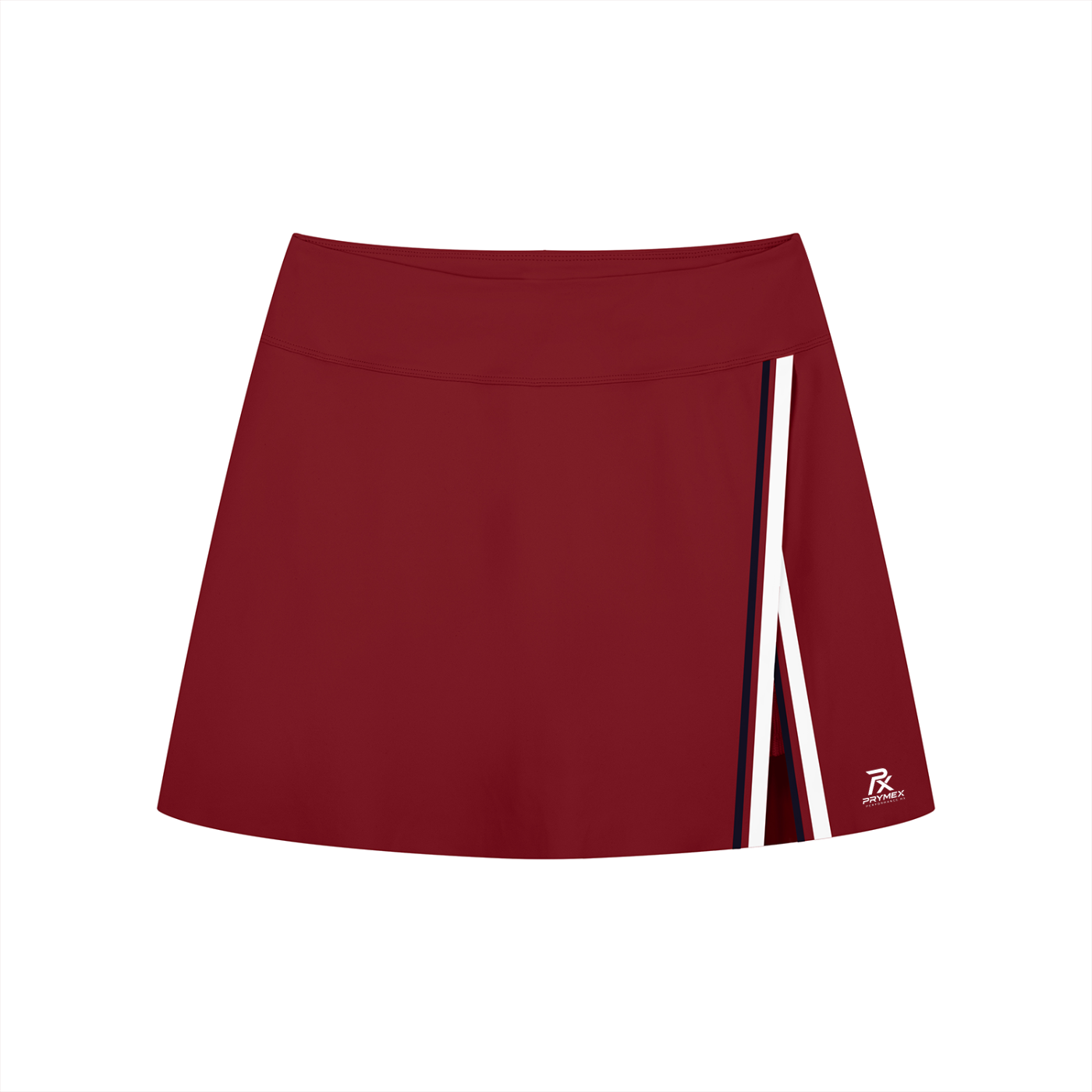Women's A-Line Contrast Panel Slit Skirt