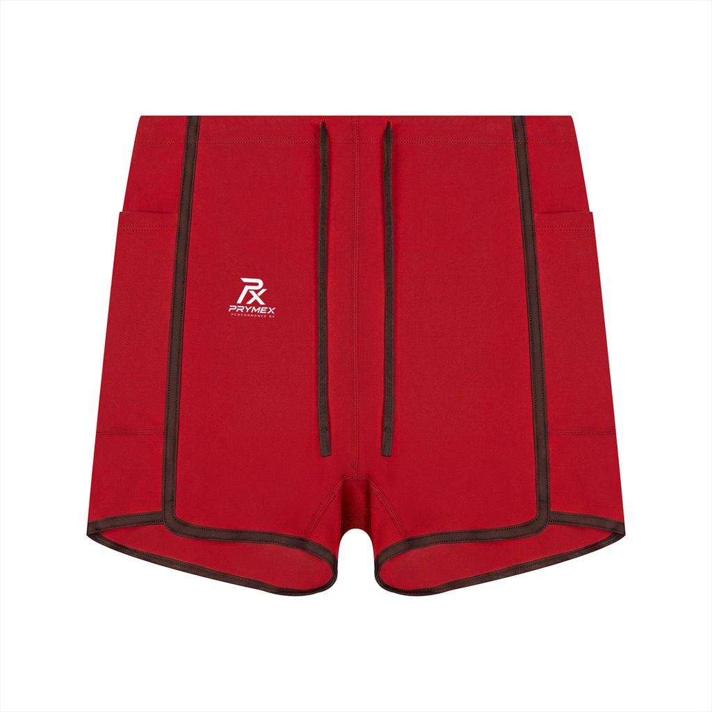 Women's High Rise Color Block Yoga Shorts