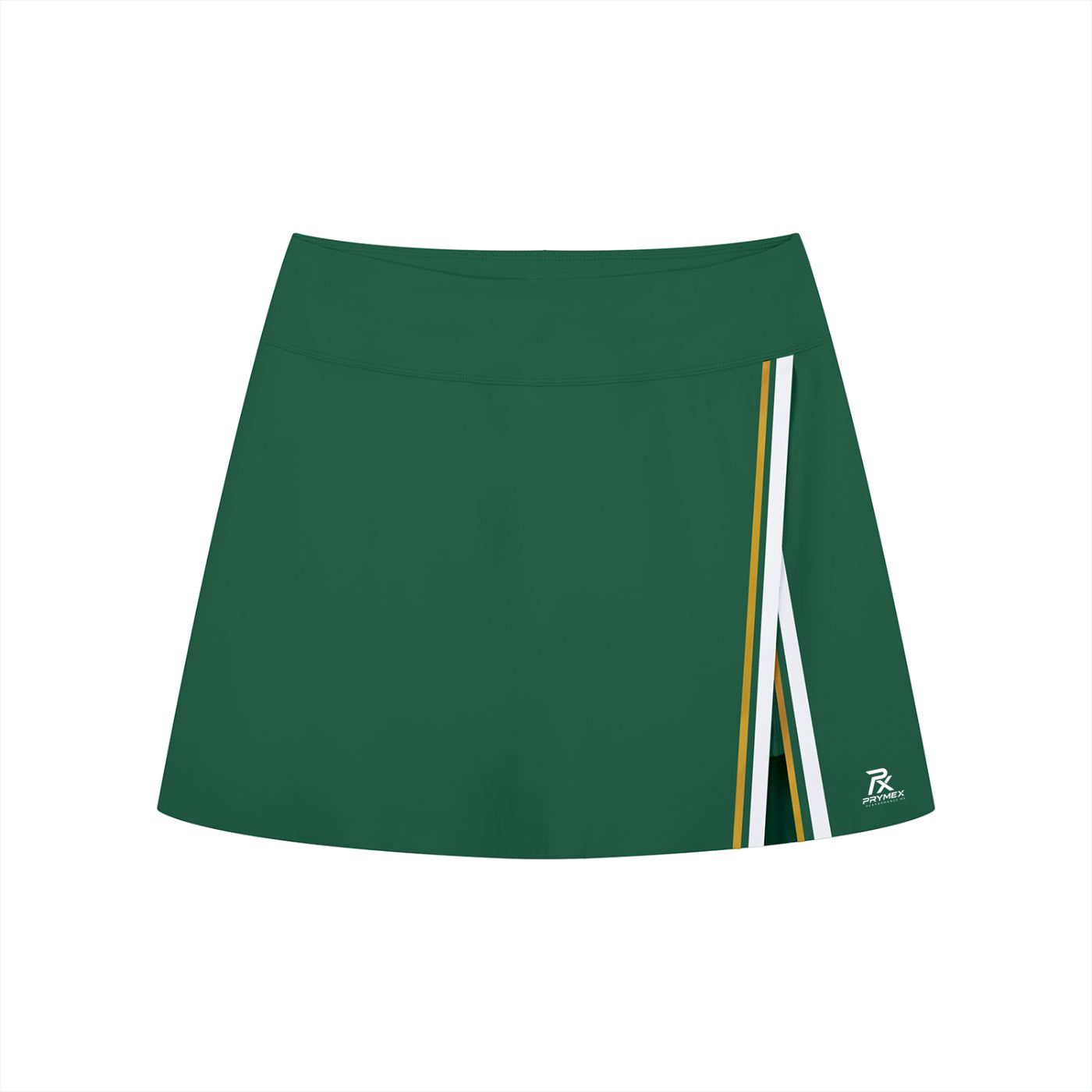 Women's A-Line Contrast Panel Slit Skirt