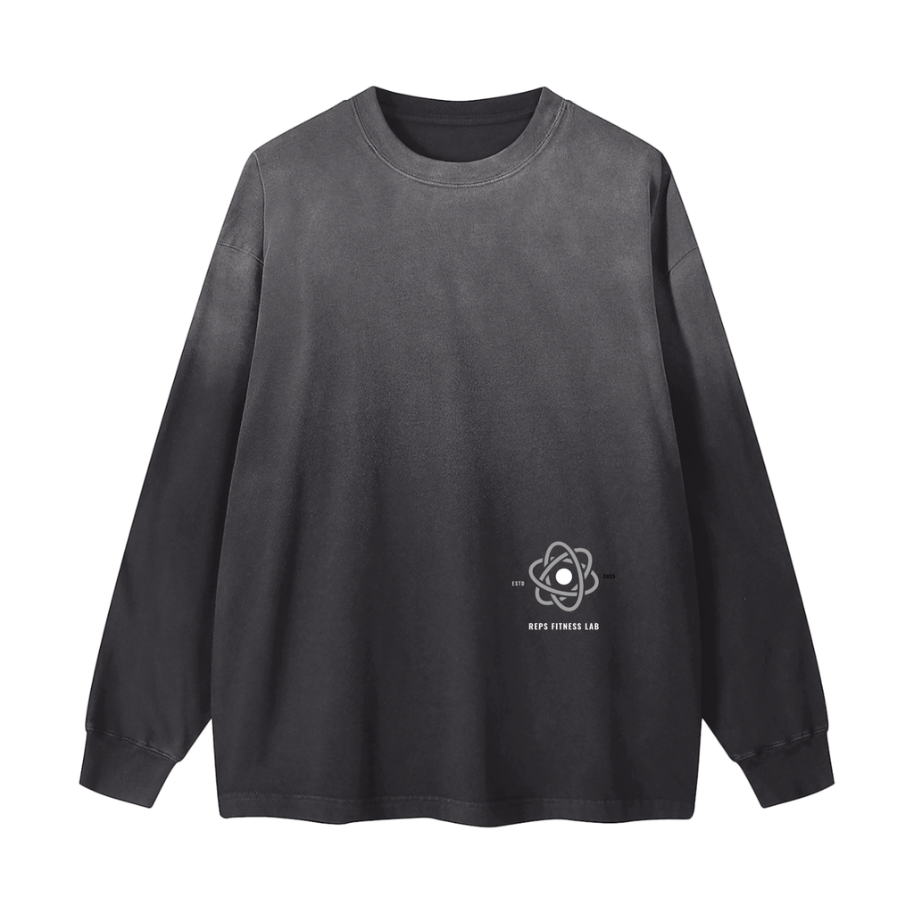 Gradient Washed Long Sleeve T-Shirt