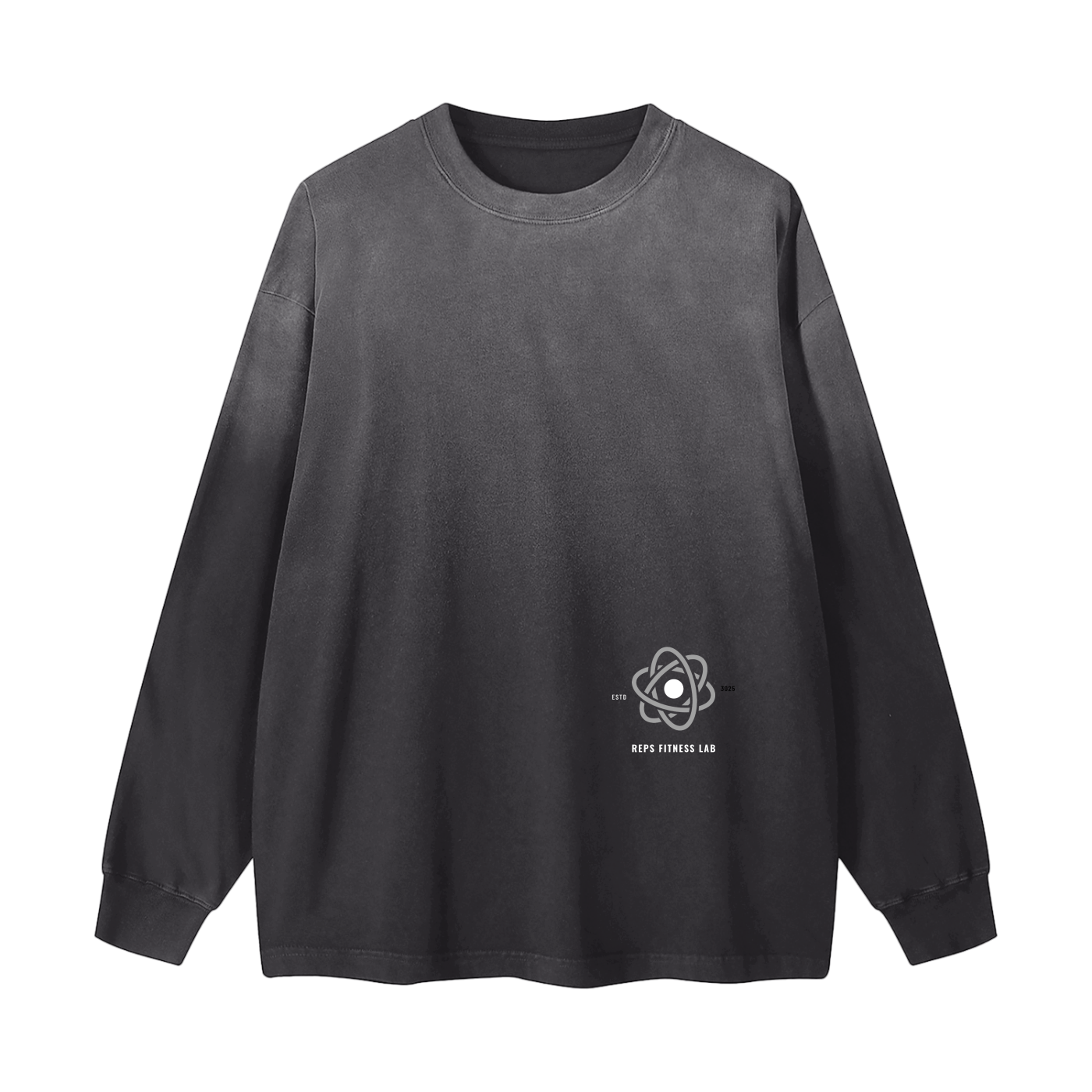 Gradient Washed Long Sleeve T-Shirt